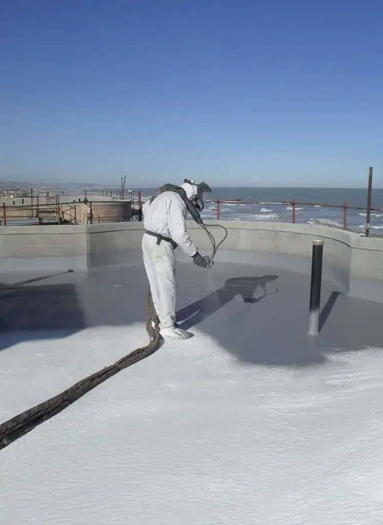 Teras Ve Çatı Su Yalıtımı (Polyurea) 4 Teras Polyurea Yalıtımı Sonrası Uv Ve Kaymaz Son Kat Uygulaması